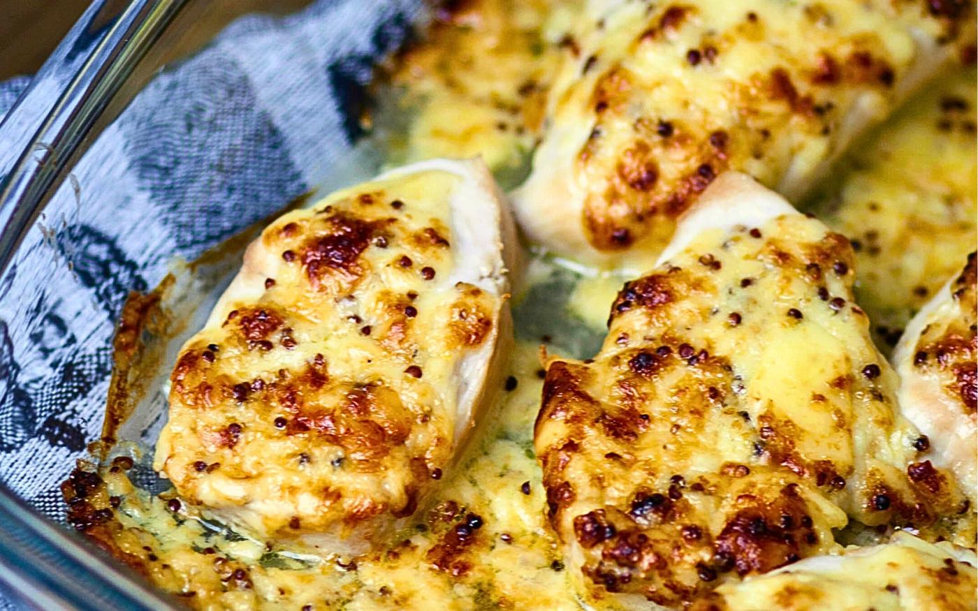 Ovenschotel met koolvis en mosterdsaus