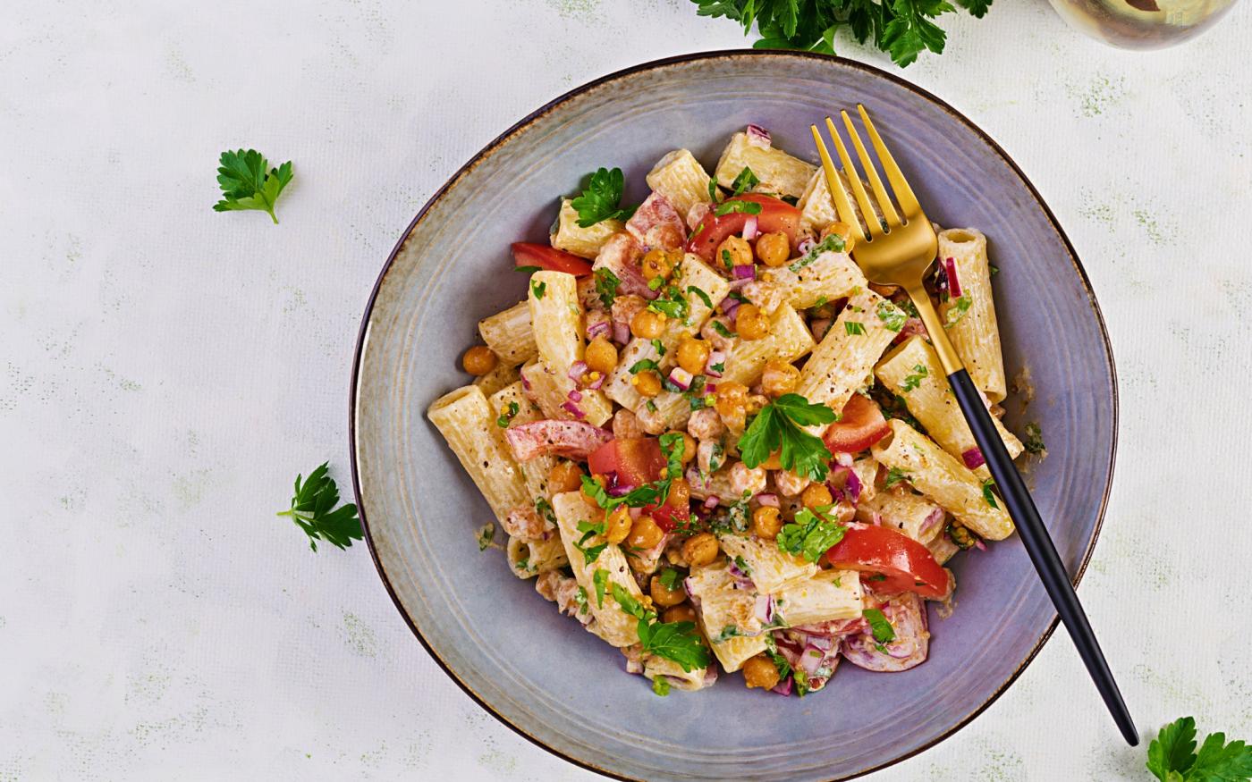 Pasta met gegrilde rode poon van Couvert
