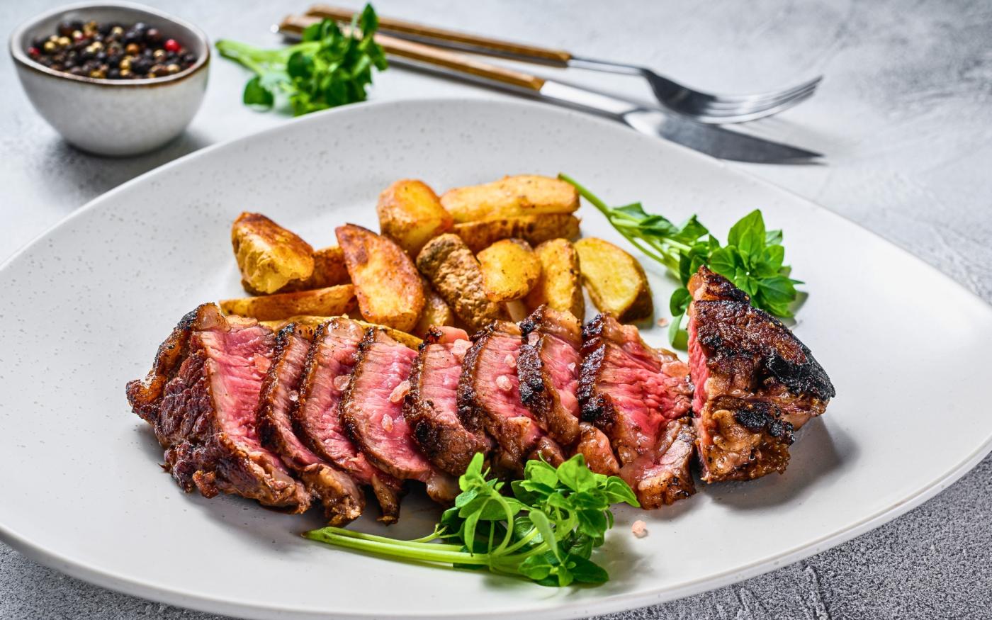 Steak Blonde d’Aquitaine met een vernieuwde gratin dauphinois