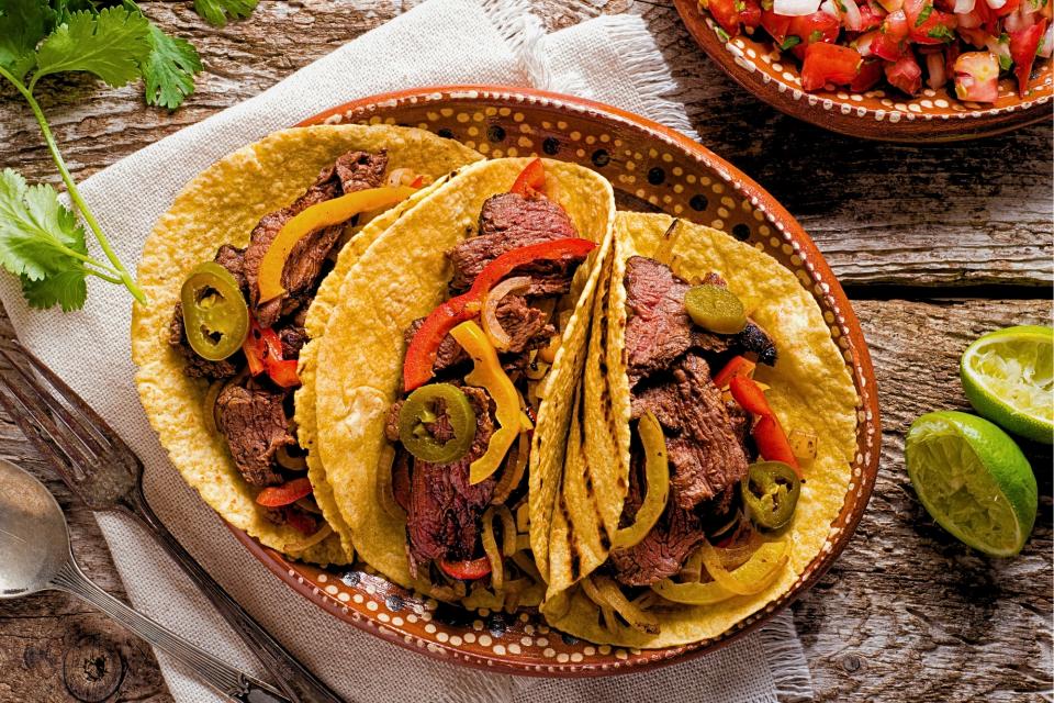 Fajita's met biefstuk