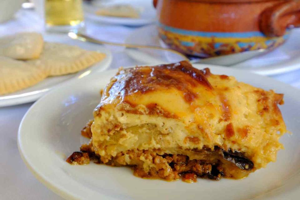 Moussaka met lamsgehakt van Couvert