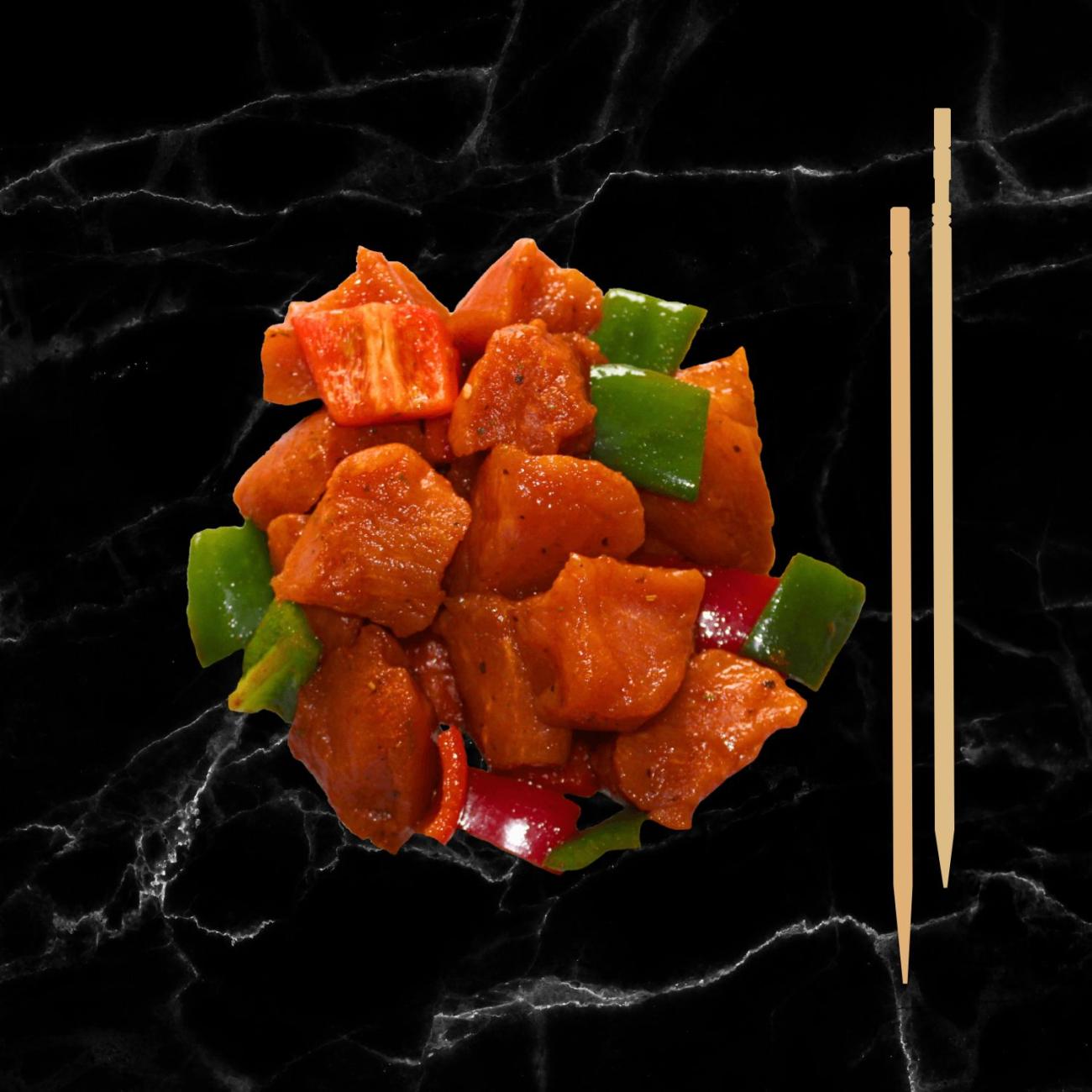 BBQ brochette de porc