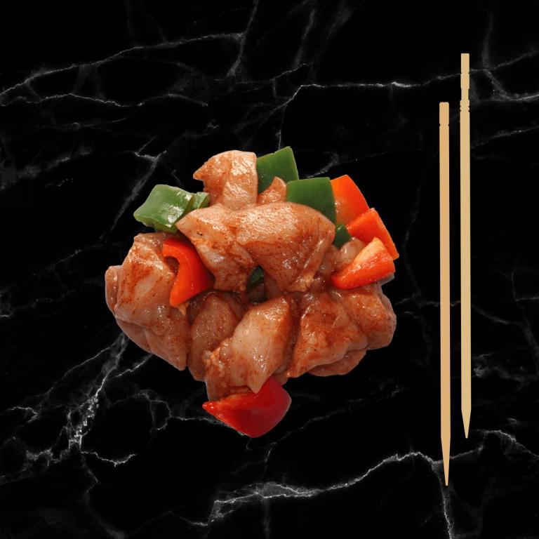BBQ brochette de poulet