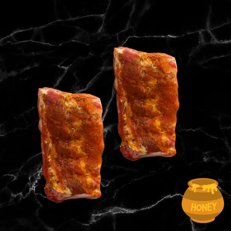 Travers de porc barbecue au miel